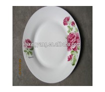 Round Coloured Super White Ceramic Dessert Plates