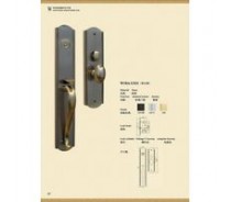 SOLID BRASS HANDLE LOCK W10