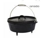 Pre-Seasoned Camping BBQ Cast Iron Cookware Dutch Oven