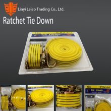 Yellow PP Cargo Lashing Strap Ratchet Buckle