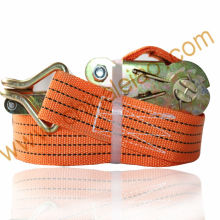 Polyester Ratchet Tie Down Buckle Strap for Cargo Lashing