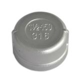 Ss201, 304, 316 Stainless Steel Pipe Fittings Round Cap