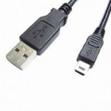 V2.0 USB a to Mini USB Cable Black L=0.6m