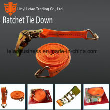 1" Orange Polyester Ratchet Tie Down Strap Ratchet Lashing