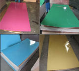 1220*2440mm Flower Design and Woodgrain Glossy Waterproof Polyester Plywood/MDF (JH2046)