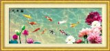 Prosperous Nine Fish Cross Stitch