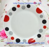 Hotel Porcelain Ware Dinner Plate/Durable White Ceramic Dishes/Wholesale Dinnerware Meat Plate