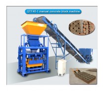 semi-automatic small concrete cement brick block machine