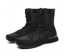 Anti skid black army boots