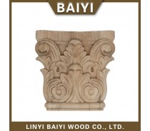 WOOD CORBEL AND CAPITAL