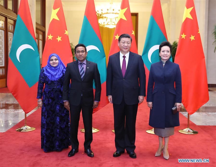 CHINA-BEIJING-XI JINPING-MALDIVES PRESIDENT-TALKS (CN)